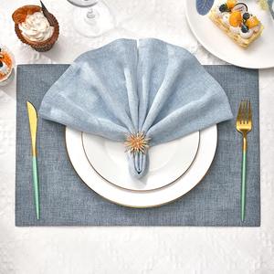 Anillos de Servilleta de Lujo de Aleación de Hierro con Diseño de Diamantes y Fuegos Artificiales, Girasol Dorado, Ecológicos y Duraderos, Decoraciones para Bodas, en Stock - Product Image 3