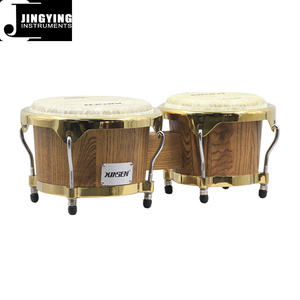 2025 Jingying Music Bongo Drums, venta al por mayor 7 + 8,5 pulgadas instrumento de percusión de madera de goma tailandés Bongo Drums - Product Image 1