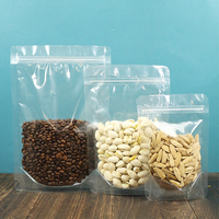 Sachet Doypack Transparent Personnalisé Imprimé sur Trois Côtés, Résistant à la Chaleur, avec Fermeture Ziplock, pour Aliments pour Animaux et Chewing-gum