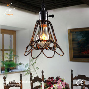 Cage de protection des lampes industrielles, abat-jour en métal vintage - Product Image 3