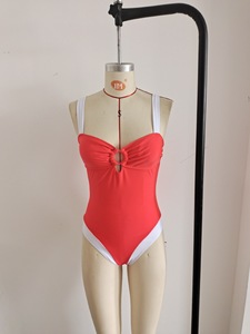 Women's Red Cut Out Swimsuit one piece swimsuit women plus size with women one piece swim suit bathing suits for women custom - Product Image 6