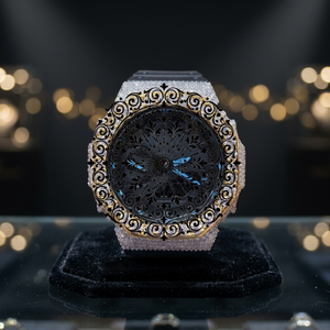 AMBER JEWELS นาฬิกาข้อมืออะนาล็อกประดับเพชรหรูหรา ระบบควอตซ์ซิติเซ่น กันน้ำ น้ำหนักเบา ตัวเรือนกระจกทรงสี่เหลี่ยมขนาด 46 มม. ตัวล็อคแบบหัวเข็มขัด - Product Image 3