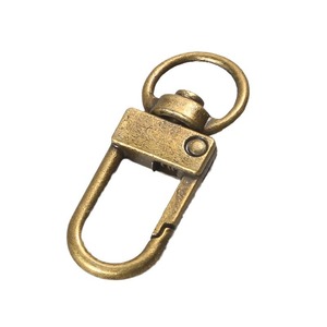 Mousqueton métallique pour sacs, porte-clés, bagages, accessoires de quincaillerie, 2 pièces, argent, or, noir, bronze - Product Image 5