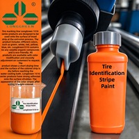 Peinture de marquage de pneus à base d'eau orange pour l'identification et l'extrusion des bandes de roulement en caoutchouc