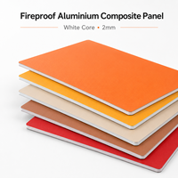 Panneau composite en aluminium (ACP) ignifuge noir mat 4x8 pour façade de bâtiment et mur-rideau