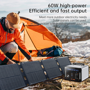 60W 100W 120W 200W מונו-גבישנית תחנת כוח קמפינג מטען סולארי פאנל סולארי מתקפל גמיש נייד - Product Image 4