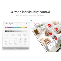 Télécommande à panneau intelligent B3 Milight Miboxer 4 zones RGB RGBW