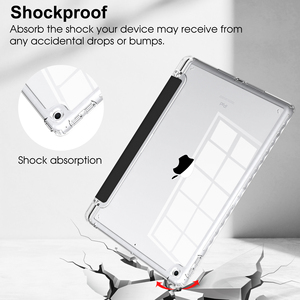 <span class=keywords><strong>Coque</strong></span> arrière antichoc en cristal dur pour <span class=keywords><strong>iPad</strong></span> 10.2 pouces pour <span class=keywords><strong>iPad</strong></span> <span class=keywords><strong>9</strong></span> Gen 7th 8th étui pour tablette entièrement transparent - Product Image 6