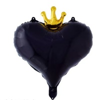 Ballon en feuille d'aluminium en forme de cœur pour la décoration de fête