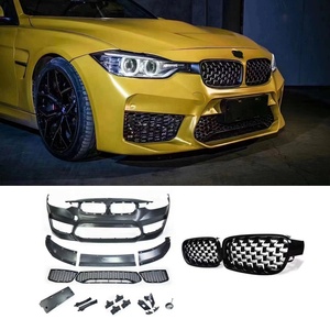 RUNZE New High Quality <b>Car</b> Front Bumper for 2011-2018 for 3 Series F30 M5 Style Tow <b>Hook</b> Screw-On Retrofit/Upgrade PP Material - Product Image 3