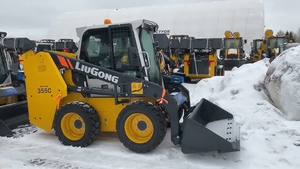 China <b>Top</b> Brand New Design High Operating Efficiency Skid Steer Loader 355C with Big Wheels - Product Image 4