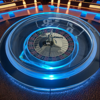 Machine de roue de roulette à zéro pour jeu de fête Texas Baccarat Club Roulette de jeux de casino de luxe en bois massif