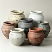 Pots de fleurs vintage minimalistes en plastique, pour utilisation au sol, petites et grandes tailles, écologiques, durables, pour la maison et la pépinière