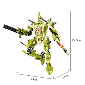 COGO 2 en 1 Transform Mecha Warrior Dinosaur Model 3D Building Block Toys for Kids - Product Image 5