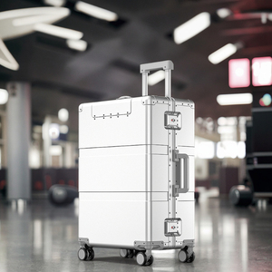 <span class=keywords><strong>Valigia</strong></span> Trolley da <span class=keywords><strong>Viaggio</strong></span> in Alluminio di Alta Qualità, Resistente, <span class=keywords><strong>Grande</strong></span>, con Guscio Rigido per Uomo - Product Image 1