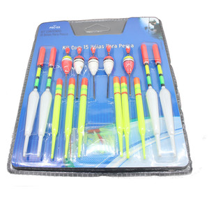 Set di 15 Galleggianti Assortiti per <span class=keywords><strong>Pesca</strong></span>, Bobber e Tubi Galleggianti, Accessori per <span class=keywords><strong>Pesca</strong></span> Sportiva - Product Image 2