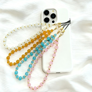 Nouvelle chaîne de téléphone en cristal avec perles multicolores et bracelet anti-perte original en stock - Product Image 5