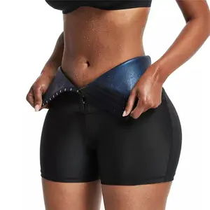 Custom body shaper and biker training women weight loss sweat waist trainer leggings sauna pant shorts