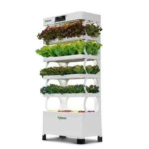 Smart Hydroponic System Vertical Farm Indoor With Grow Light