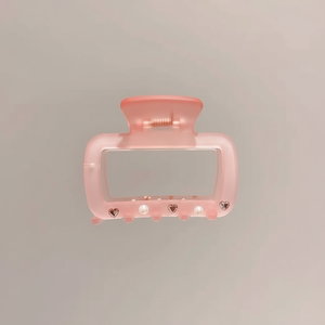 Mollette fatte a mano Vintage di tendenza graziose clip per capelli a becco d'anatra con strass a forma di cuore di perle di 5cm di dimensioni PC vendita calda all'ingrosso - Product Image 2