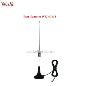 SMA Nam Thẳng, 5dbi Gain, RG174 Gsm Cáp 3G LTE 4G Whip Antenna Magnetic Núi 4G LTE Ăng Ten Xe