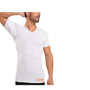 T-shirt personnalisé pour homme, coupe slim, décontracté, en polyester tissé, grande taille, anti-transpiration, respirant, écologique, avec logo frontal, design vierge - Product Image 1