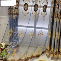 Vente en gros de rideau de séparation pour salon rideau de voilage turc rideaux pour salon cortinas para sala rideau de fenêtre brodé