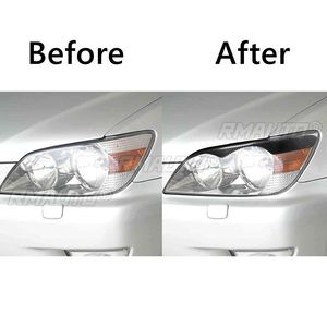 ฝาครอบตกแต่งไฟหน้ารถยนต์คาร์บอนไฟเบอร์แท้ 1 คู่ สำหรับ Lexus IS300 IS200 RS200 ALTezza 1998-2005 อุปกรณ์ตกแต่งรถยนต์ - Product Image 5