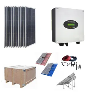 System 4Kw On Grid Solar Power For Energy System Grid Tied Solar Power System 5Kw
