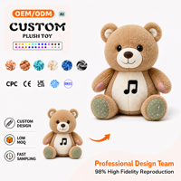 Peluche IA personnalisée avec broderie, sons respiratoires, ours en peluche pour cadeaux