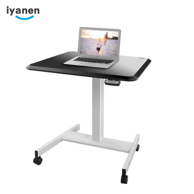 Mobile Height Adjustable Standing or Sitting Rolling Workbench Swivel Casters
