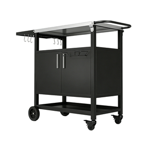 Carrito <span class=keywords><strong>de</strong></span> Parrilla para Exteriores Pinnovo, Isla <span class=keywords><strong>de</strong></span> <span class=keywords><strong>Cocina</strong></span> para Patio, Mesa <span class=keywords><strong>de</strong></span> Parrilla para Exteriores, Carrito para Barbacoa, Soporte Móvil para <span class=keywords><strong>Horno</strong></span> <span class=keywords><strong>de</strong></span> Pizza, Mesa Plegable - Product Image 3