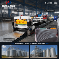Machine automatique de formage de rouleaux de tôles pour la fabrication de panneaux de silo en acier ondulé avec une ligne de production de haute précision