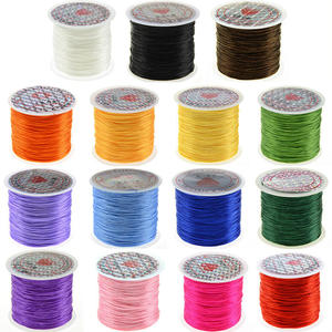 Chất Lượng Cao Spandex Đầy Màu Sắc Phẳng Đàn Hồi Chủ Đề Mạnh Mẽ Co Giãn Dây Vòng Đeo Tay Đồ Trang Sức Làm 0.4Mm 180 Mét/Cuộn - Product Image 3