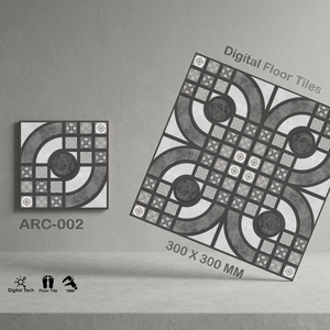 Vistaar Brand Embossed Punch Design Ceramic Glazed Flooring Tiles 30x30 40x40 12x12 16x16 300x300 400x400 - Product Image 1