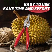 Durian Opener Peel Breaking Fruit Opening Tool Handmatige roestvrijstalen messen Metalen clip voor huishoudelijke keukengerei