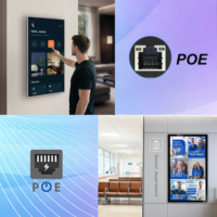 Monitor Android Todo en Uno con Pantalla Táctil Full HD de 21.5/24/27/32 Pulgadas, Cartel Digital de Pared, Cámara con IA, POE, NFC, Publicidad
