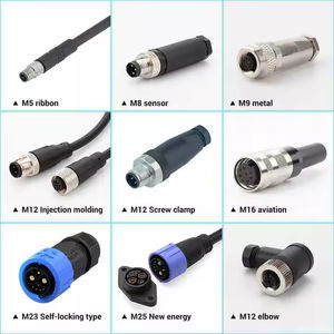 Konektor Multi Pin M12 Tahan Air IP65-IP68 Plastik Jantan-Betina Perakitan Sistem Pemantauan Lapangan PV Jangka Panjang - Product Image 6