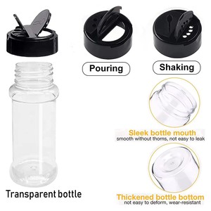 Tapa para Mantequilla, Envase de Plástico PET para Condimentos en Polvo <span class=keywords><strong>con</strong></span> Tapa Fácil de Abrir, Botella <span class=keywords><strong>con</strong></span> Serigrafía en la Superficie - Product Image 5