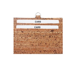 Boshiho RTS Vegan Cork Card Horizontal <b>Id</b> Badge <b>Holder</b> Friendly Retractable Security Badge <b>Holder</b> with Lanyard - Product Image 4