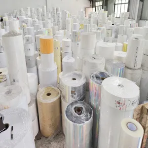 Factory Direct Sales Transparent BOPP Self-adhesive Bottom Surface Label Paper Oil Film Roll Printing Material Label Paper Roll