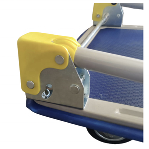 Tugas berat kapasitas 150kg lipat Platform troli karet baja Flatbed <span class=keywords><strong>Dolly</strong></span> <span class=keywords><strong>Cart</strong></span> untuk gudang rumah kantor mendorong bergerak tangan truk - Product Image 3