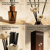 Diffuseurs de parfum, diffuseurs d'arômes, ensembles de diffuseurs à bâtonnets de luxe, diffuseurs d'huiles essentielles, diffuseurs de fragrances pour la maison