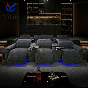 Sofá de Cine en Casa Moderno VIP Personalizado, Muebles de Sala de Estar, Reposacabezas Eléctrico con Doble <span class=keywords><strong>Motor</strong></span> y Masaje - Product Image 5