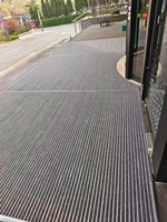 Tapis d'entrée antidérapant moderne en aluminium avec certifications CE et ROHS Isolation antidérapante mince et anti-bruit