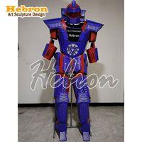 Costume de robot LED pour adulte, lumineux, pour la marche sur échasses, avec veste à affichage sur la poitrine, casque et gants laser, pour spectacle de danse de salon