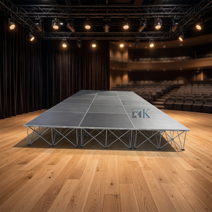 Plateforme de scène modulaire à installation rapide 4ftx4ft en promotion - Product Image 1