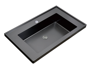 Modern Matte Black Single Bowl Undermount SUS304 Stainless Steel <b>Kitchen</b> <b>Sink</b> — PVD Nano Black Coating, Anti-Fingerprint, OEM Fa - Product Image 3