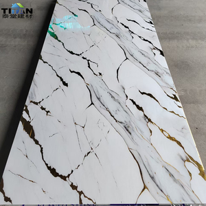 Panel de Pared de Plástico SPC Imitación Mármol, Resistente al Fuego y al Agua, 4x8 Pies, con Revestimiento UV, Planchas Decorativas de <span class=keywords><strong>PVC</strong></span> - Product Image 6