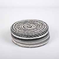 Napperon de Table en fil thermo-isolant, ensemble de tapis et de tampons de forme ronde tissés, en corde de coton, Style nordique écologique, Promotion à chaud
